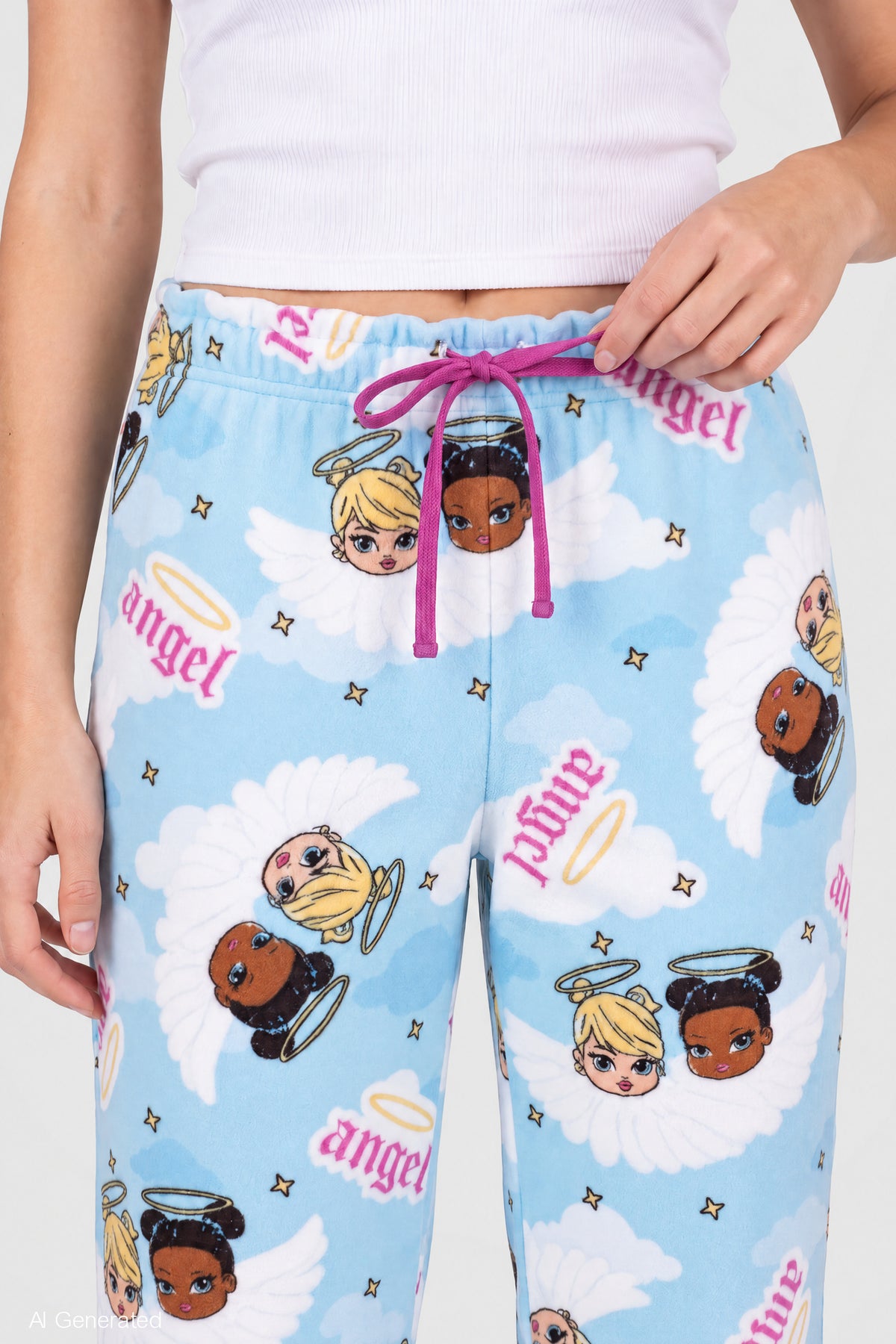 Alt View 4. Baby Bratz Plush Pajama Pant - Light Blue