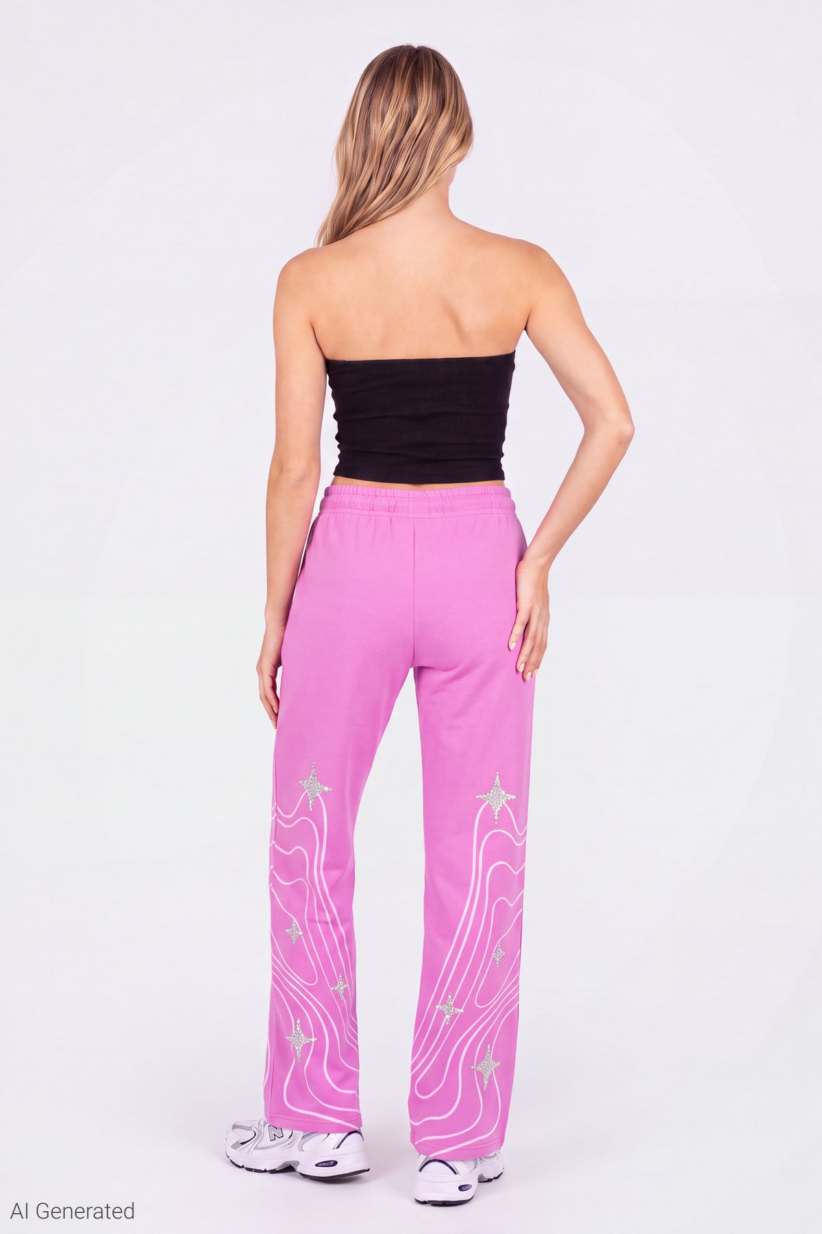 Alt View 2. KPop Demon Hunters Fleece Sweatpant - Mauve