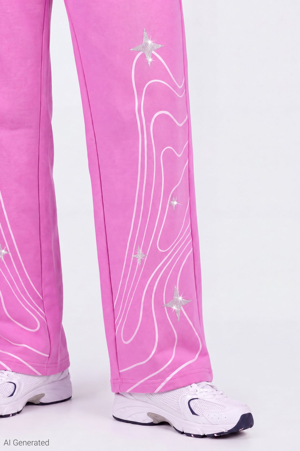 Alt View 4. KPop Demon Hunters Fleece Sweatpant - Mauve