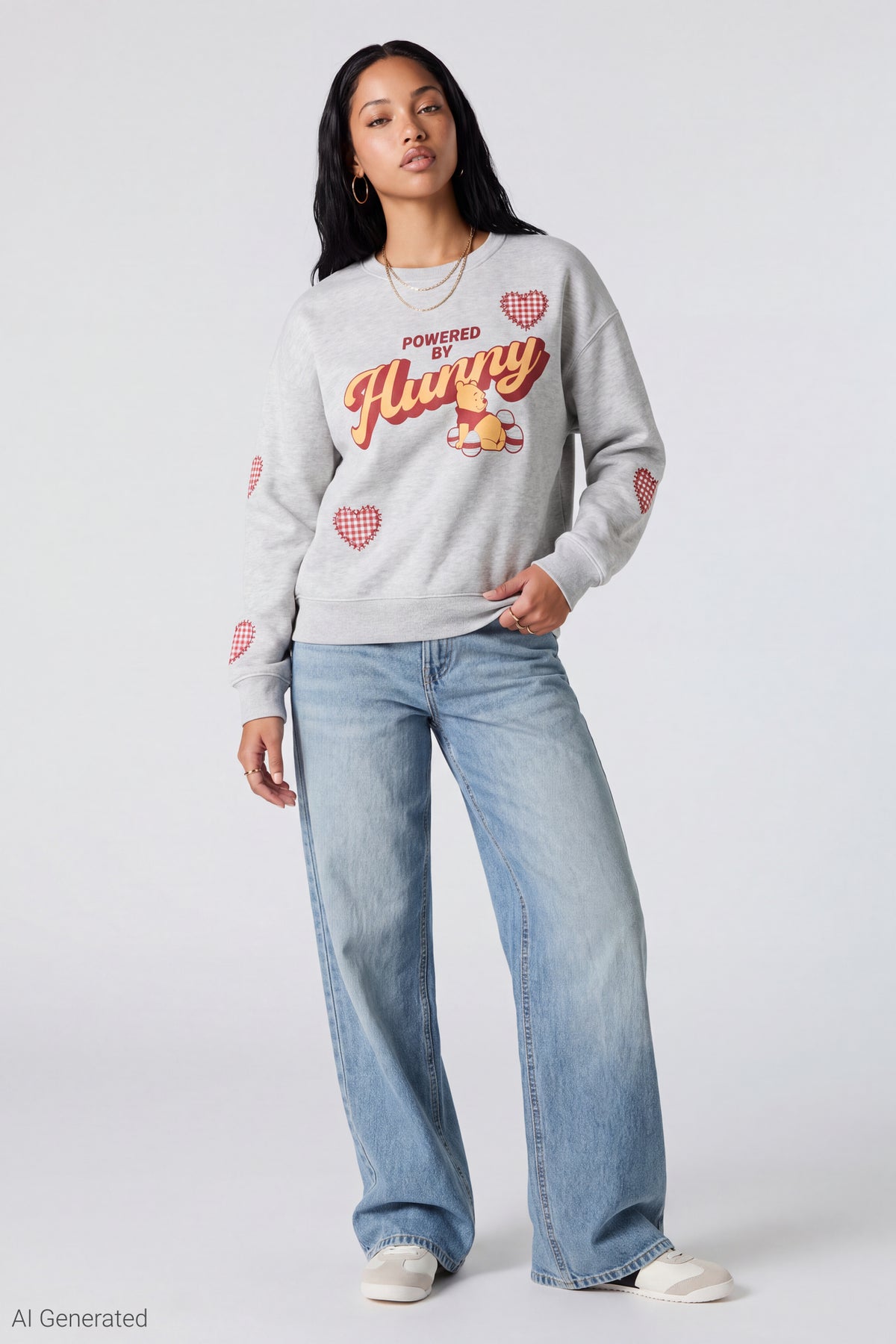 Alt View 3. Winnie the Pooh Graphic Sweatshirt - Heather Grey