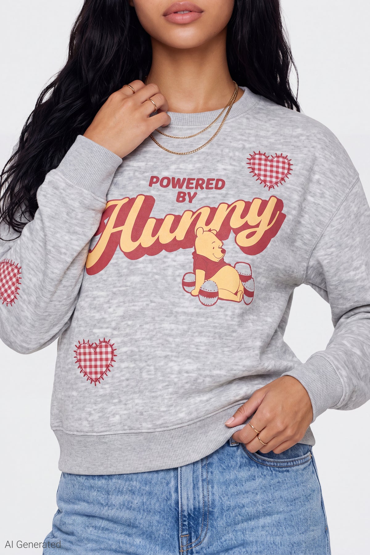 Alt View 4. Winnie the Pooh Graphic Sweatshirt - Heather Grey