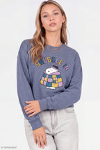 Peanuts Snoopy Glitter Graphic Sweatshirt