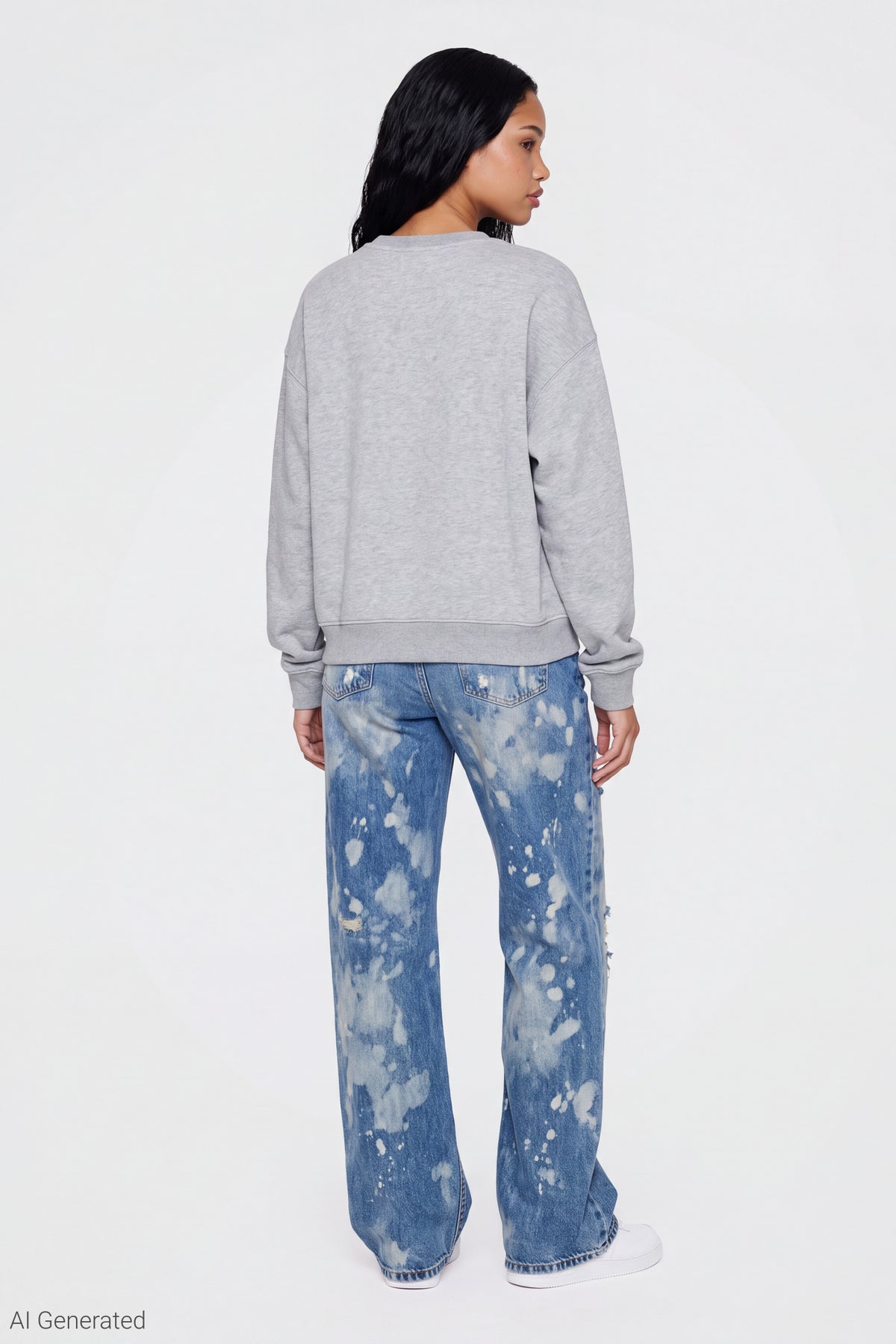 Alt View 3. Peanuts Snoopy Halloween Boxy Sweatshirt - Heather Grey