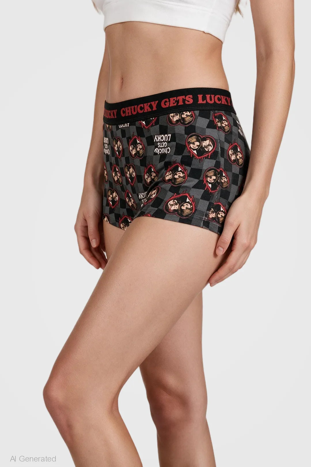 Alt View 8. Chucky & Tiffany Boxer Brief (2 Pack) - Black