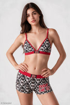 Friday the 13th Triangle Bra & Boy Short Set