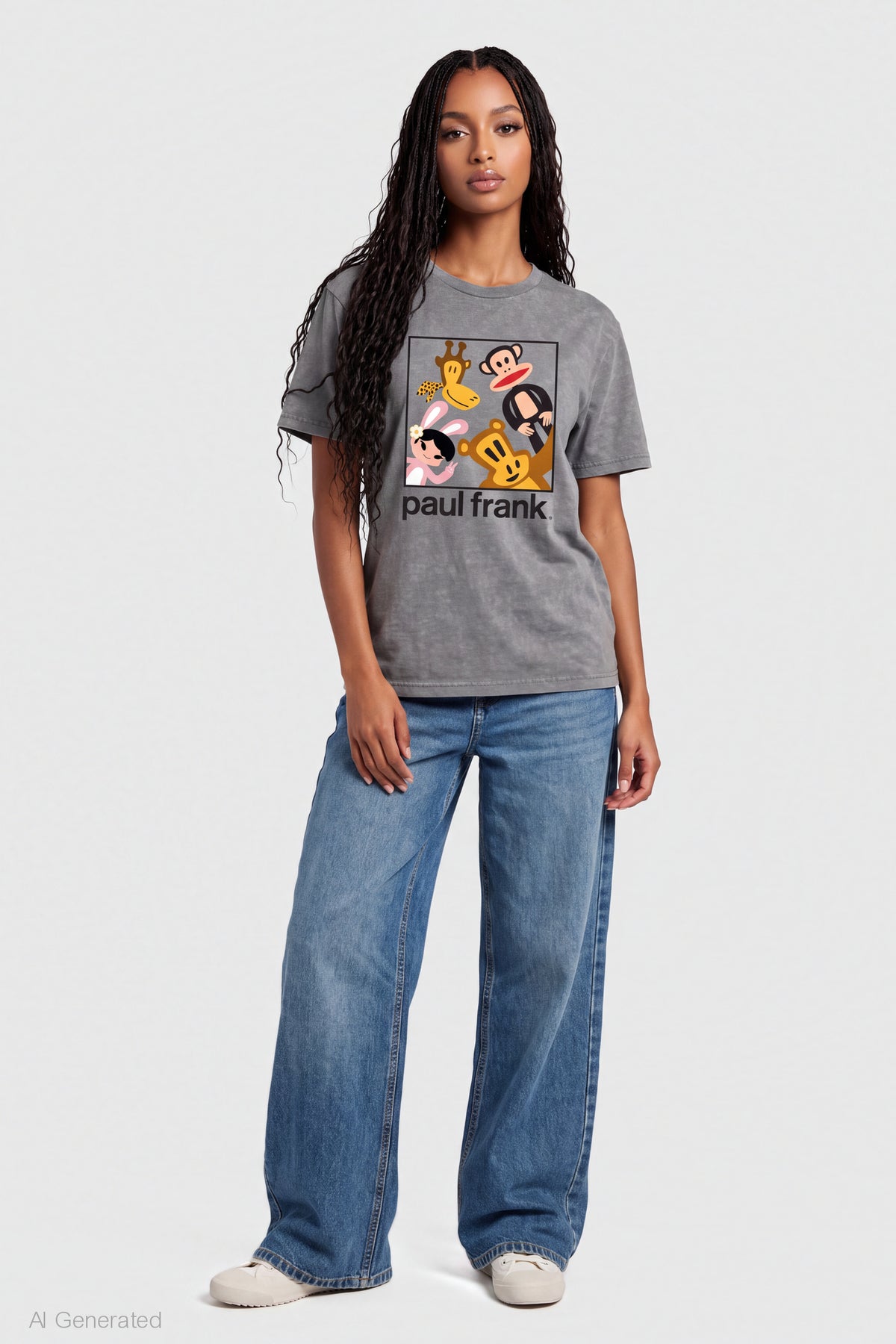 Alt View 3. Paul Frank Graphic T-Shirt - Charcoal