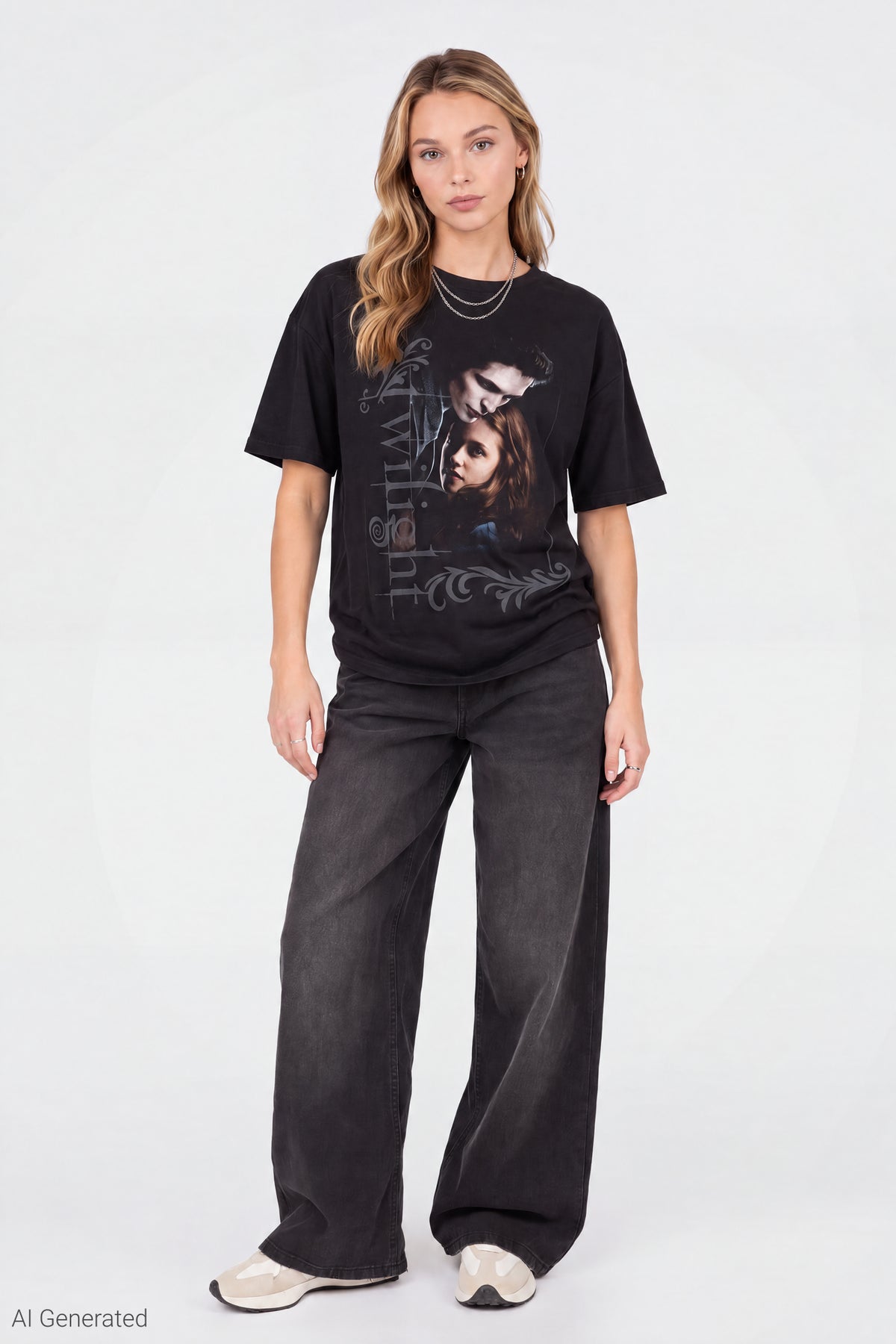 Alt View 3. Twilight Graphic Boyfriend T-Shirt - Black