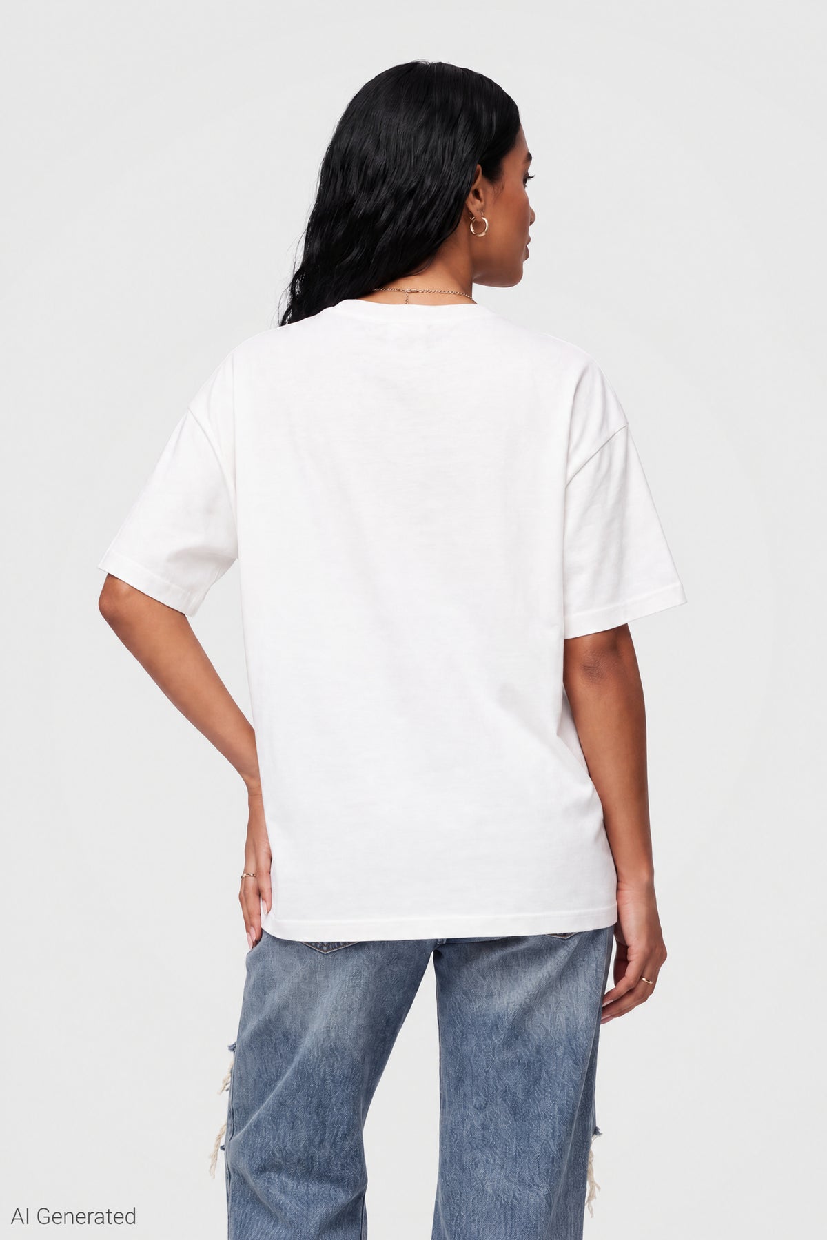 Alt View 2. Winnie the Pooh Bow Graphic T-Shirt - Cream