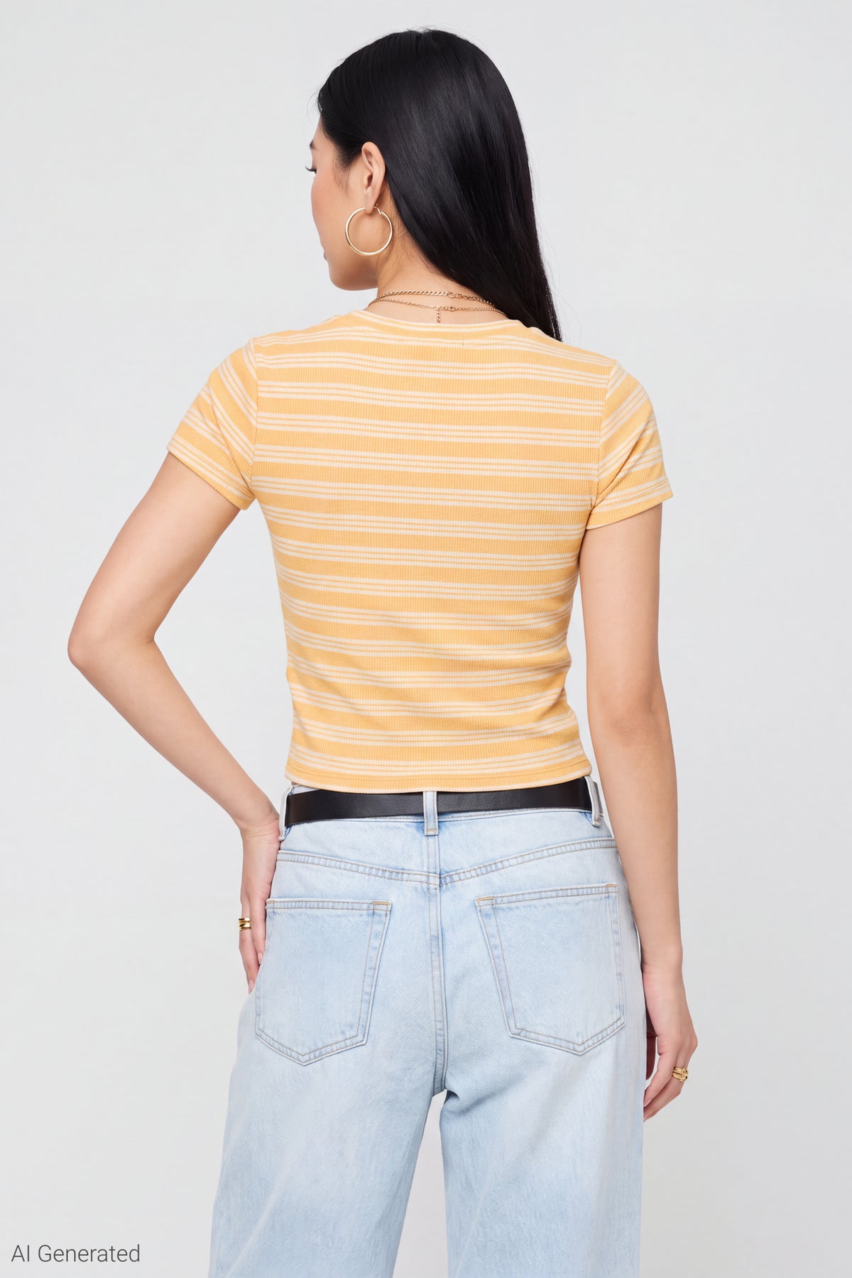 Alt View 2. Winnie the Pooh Graphic Baby Tee - Yellow