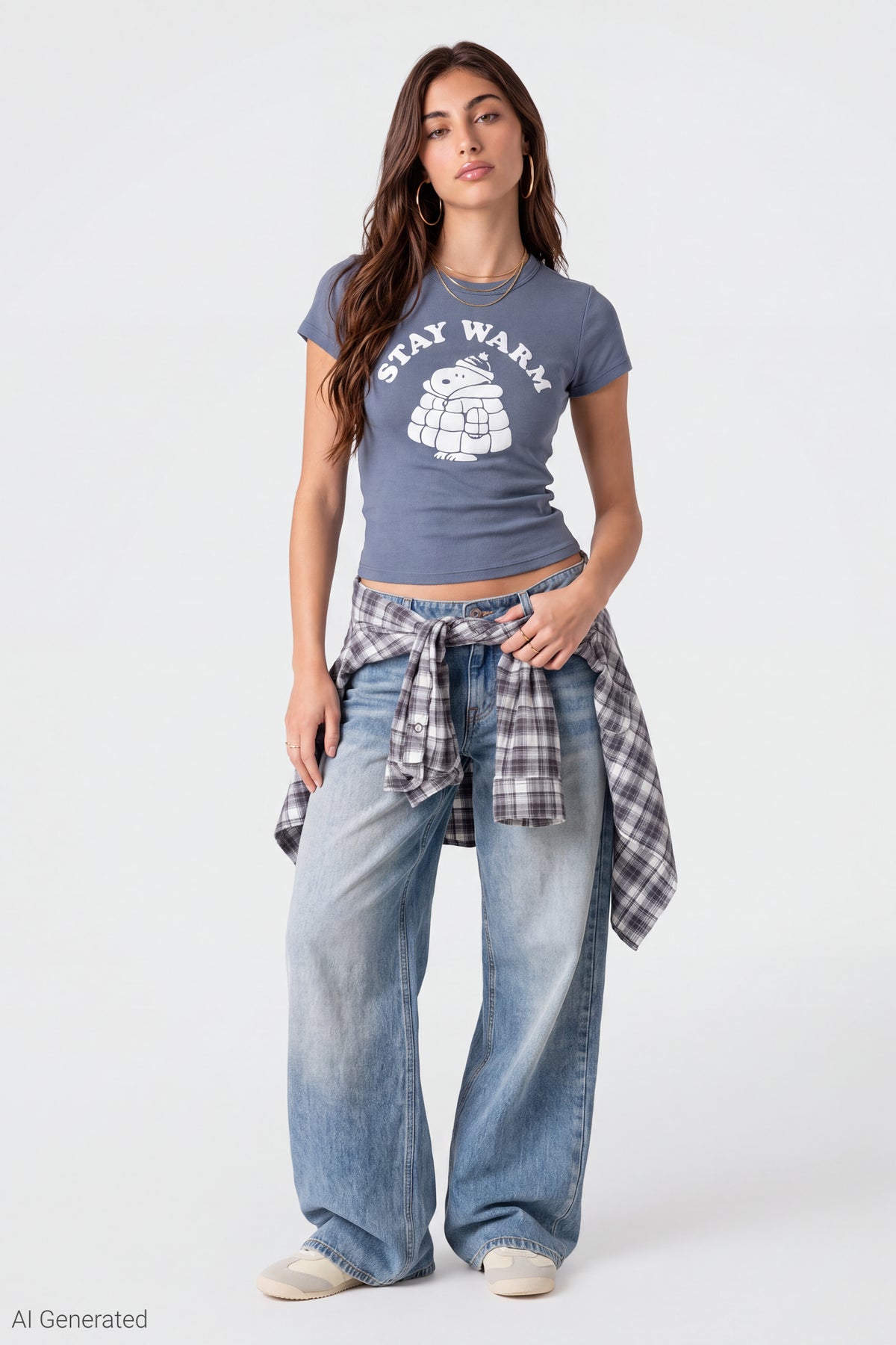 Alt View 3. Peanuts Snoopy Graphic Baby Tee - Dark Blue
