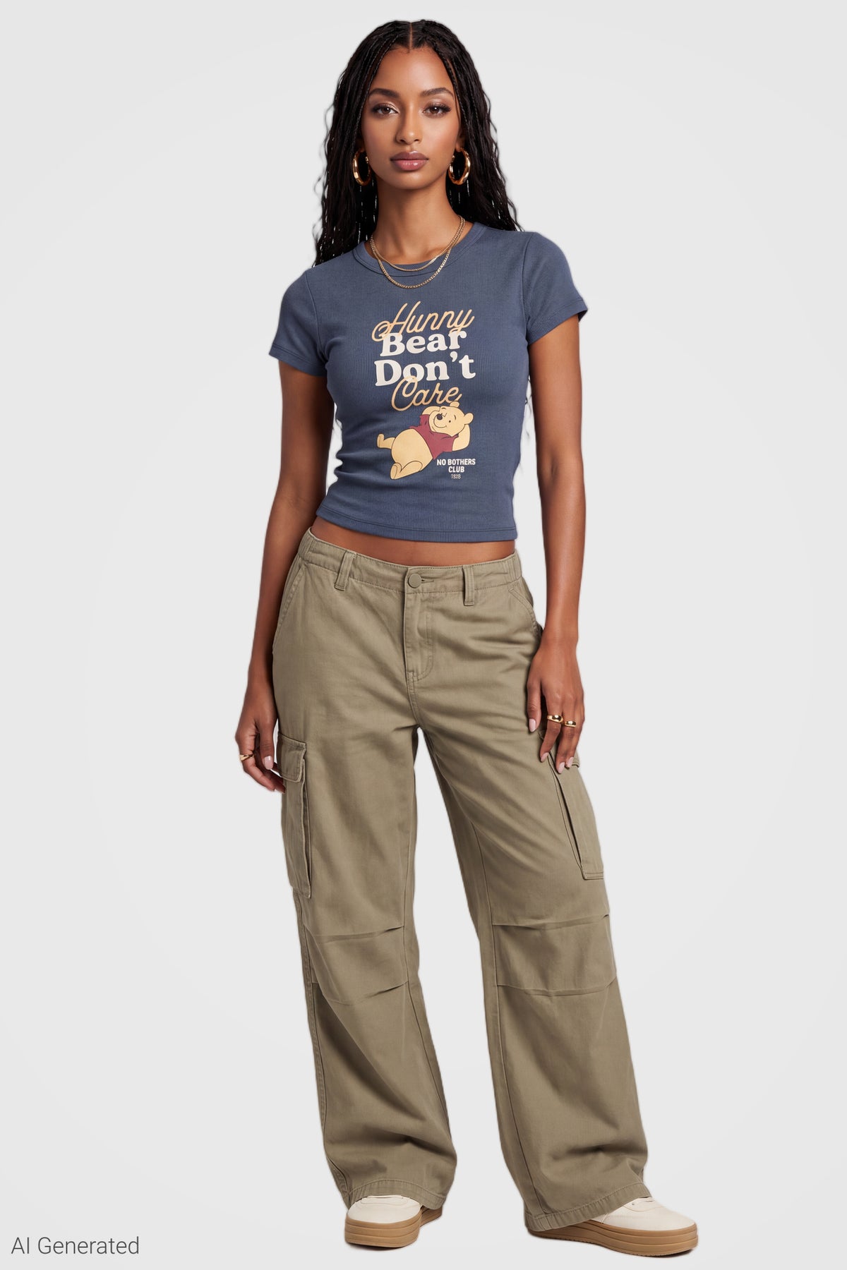 Alt View 3. Winnie the Pooh Graphic Baby Tee - Blue