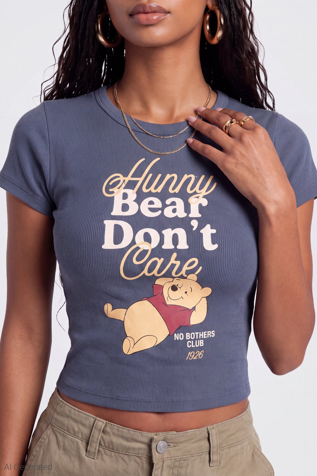 Alt View 4. Winnie the Pooh Graphic Baby Tee - Blue