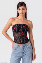 Mesh Strapless Corset