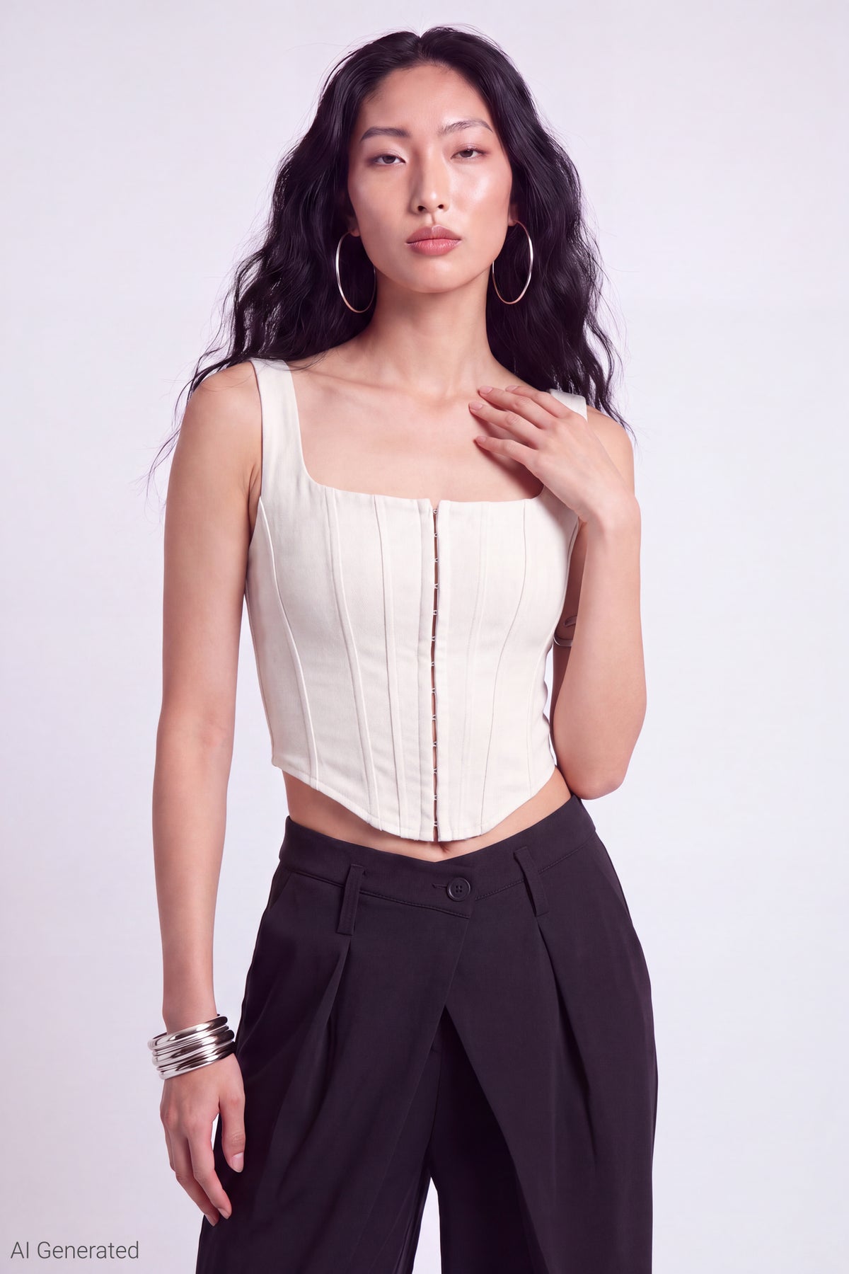 Corset Tank - White