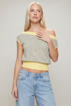 One Shoulder Knit Sweater