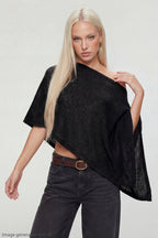 Knit Off Shoulder Poncho
