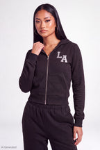 Fleece Graphic Zip Hoodie