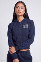 Fleece Graphic Zip Hoodie
