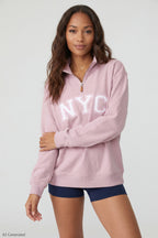 Fleece Graphic Quarter Zip Sweatshirt