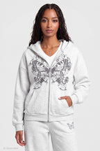 Graphic Zip Hoodie