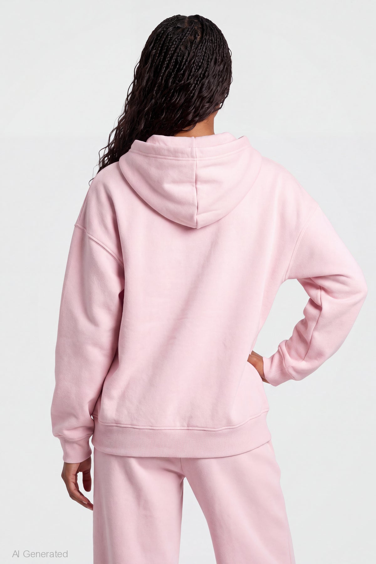 Alt View 2. Graphic Zip Hoodie - Pink
