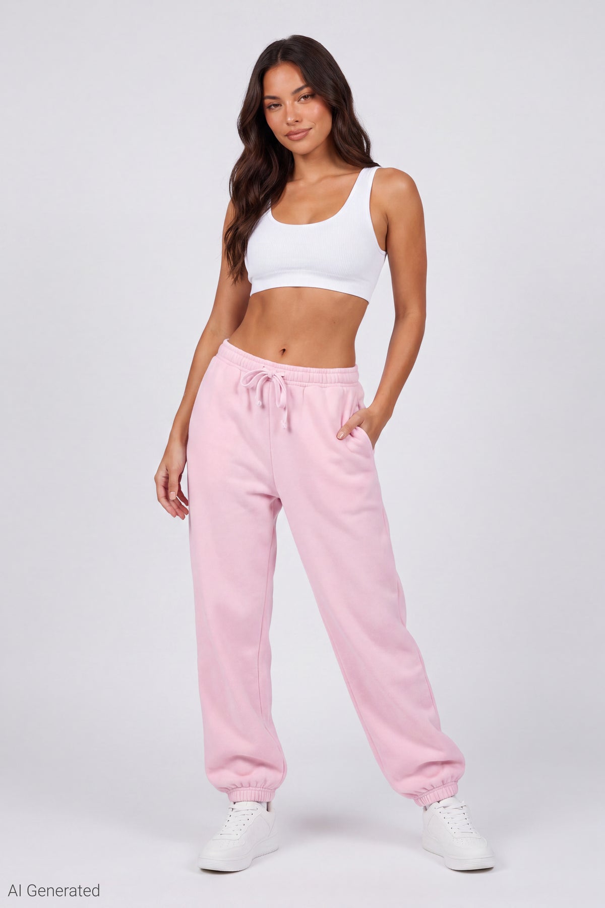 Fleece Boyfriend Jogger - Light Pink