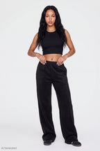 Fleece Wide Leg Sweatpant