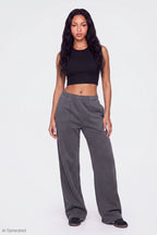 Fleece Wide Leg Sweatpant