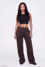Fleece Wide Leg Sweatpant