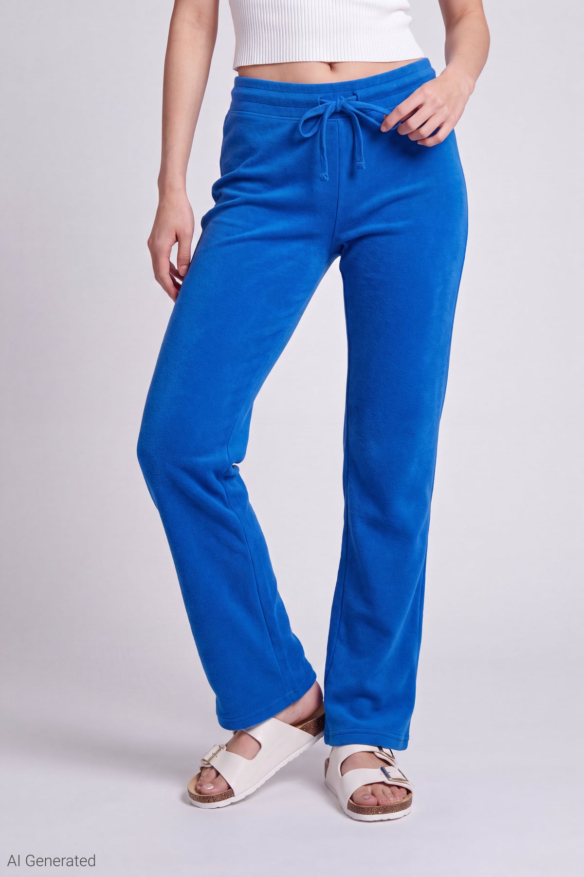 Alt View 3. Fleece Sweatpant - Royal Blue
