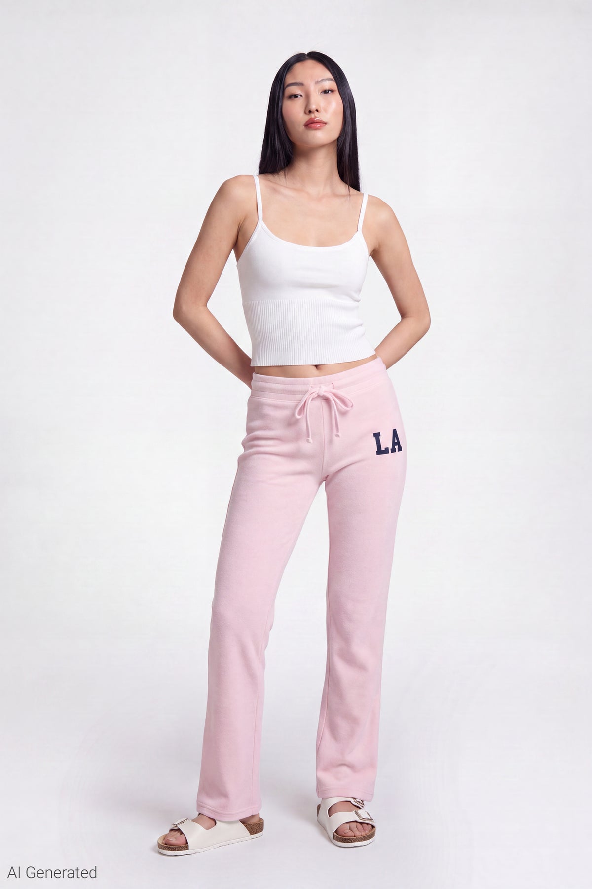 Graphic Fleece Sweatpant - Pink