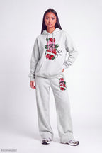 Luxe Fleece Graphic Wide Leg Sweatpant