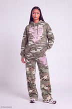 Luxe Fleece Graphic Wide Leg Sweatpant