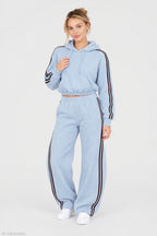 Striped Trim Barrel Leg Jogger