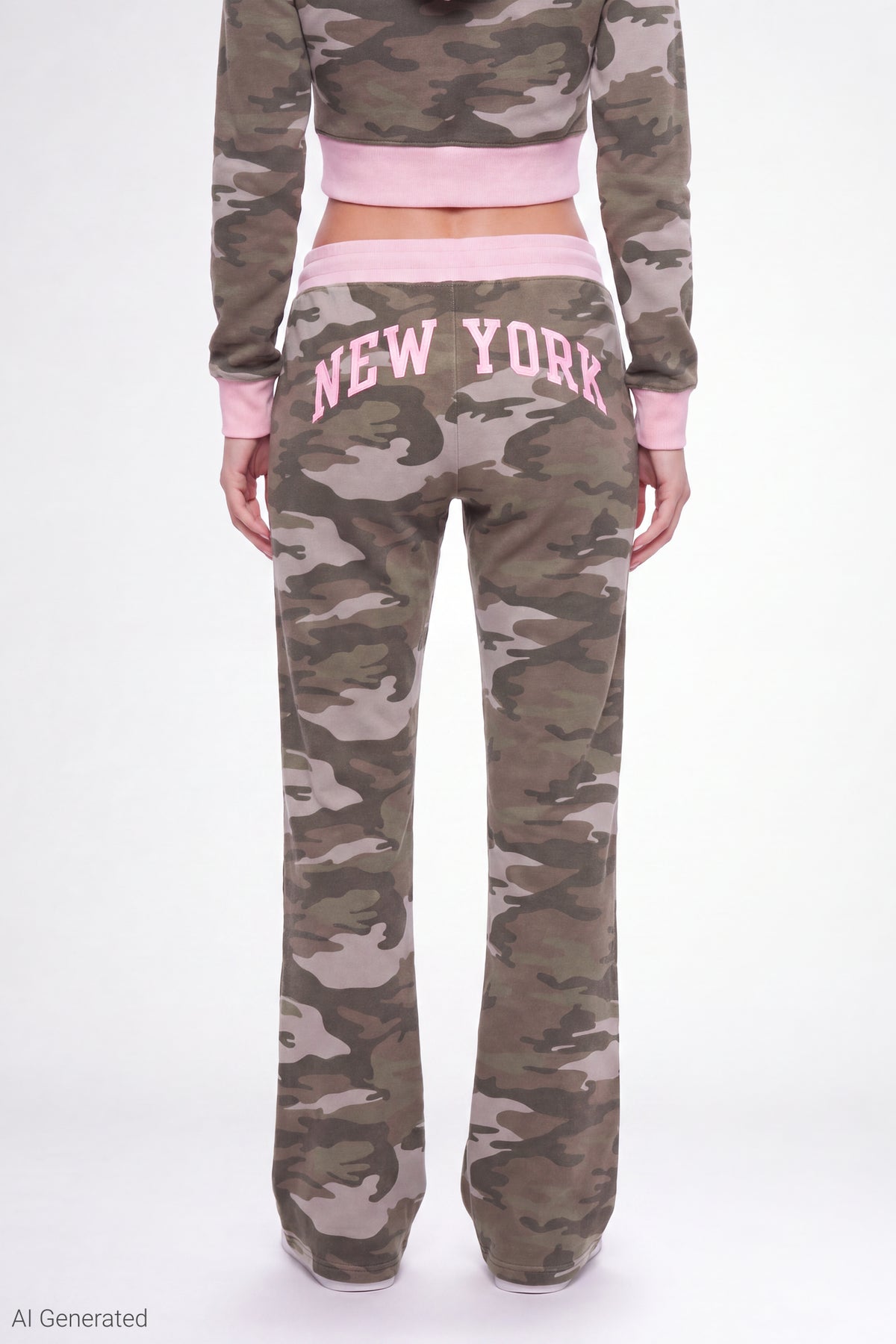 Alt View 3. Fleece Graphic Sweatpant - Camouflage