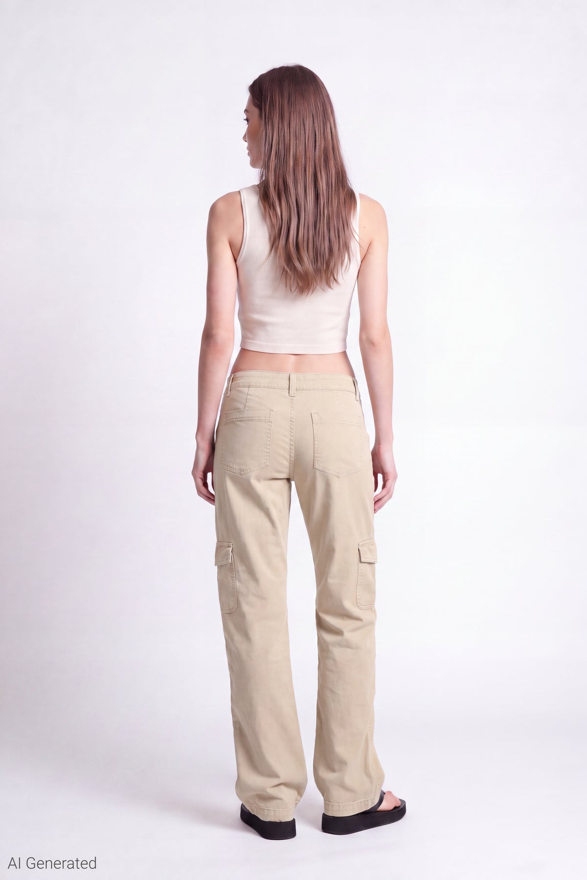 Alt View 2. Cargo Pant - Beige