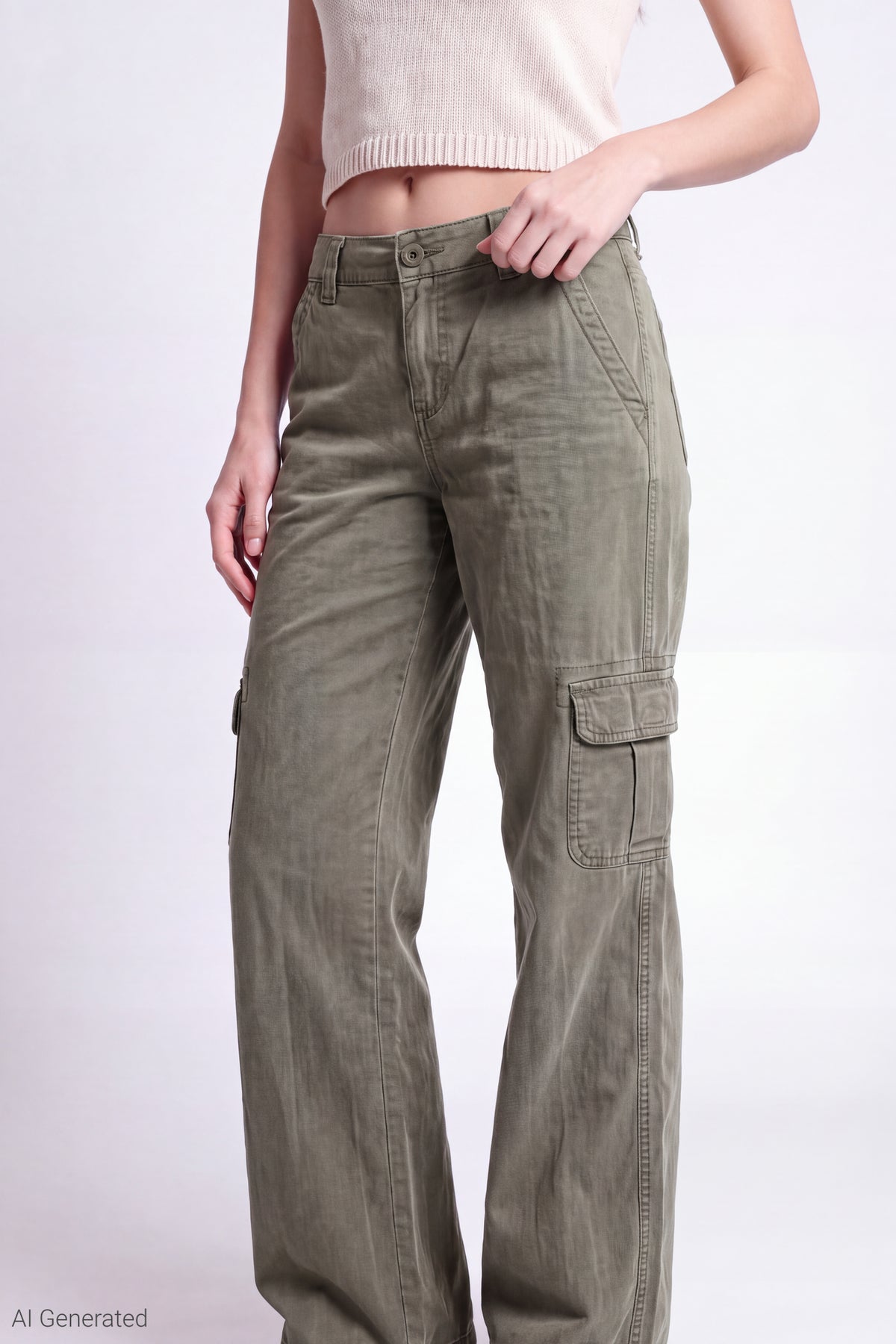 Alt View 3. Cargo Pant - Dark Green