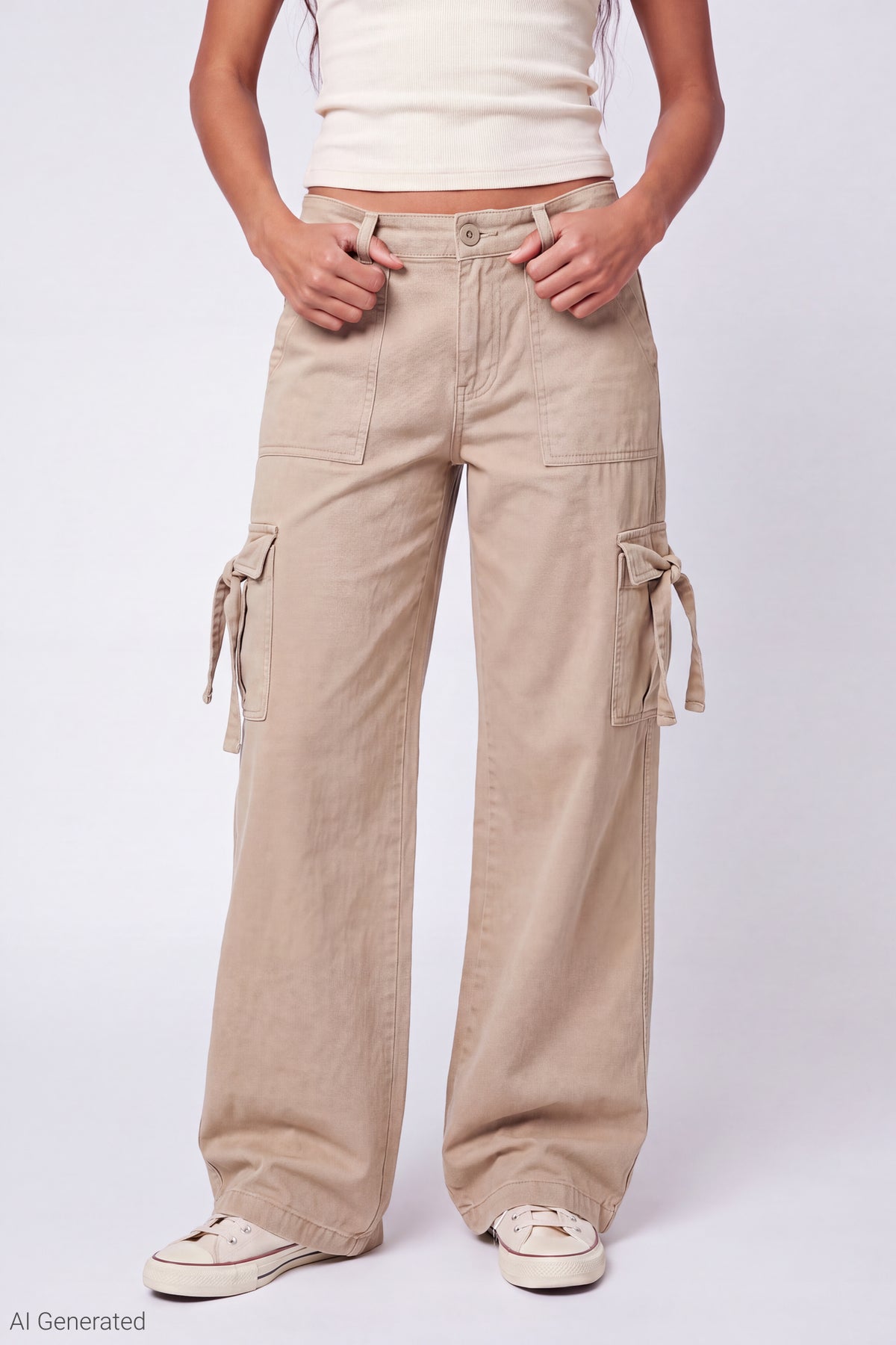Alt View 3. Cargo Pant - Beige