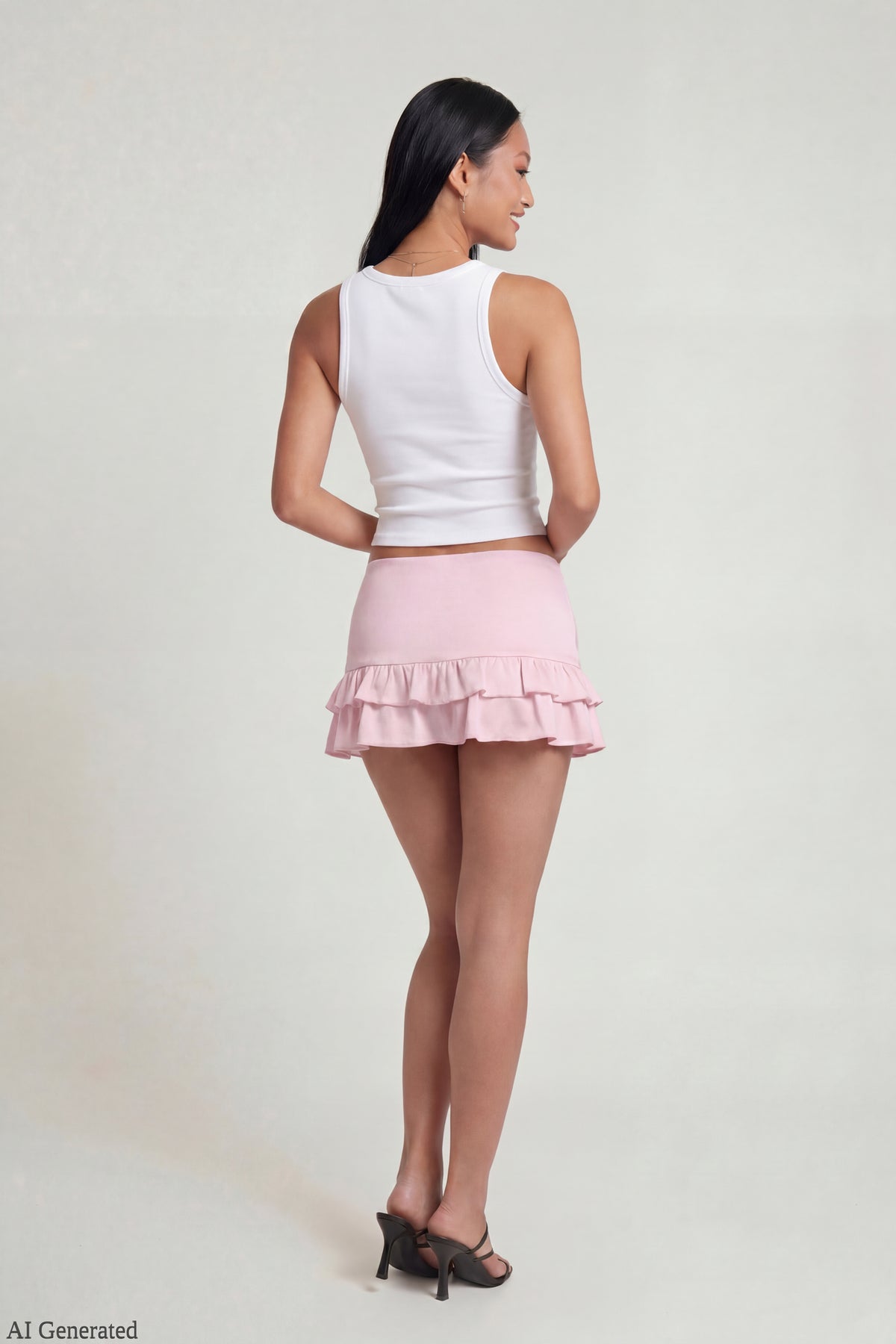 Alt View 2. Ruffle Mini Skirt - Light Pink