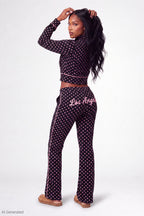 Printed Graphic Flare Pant