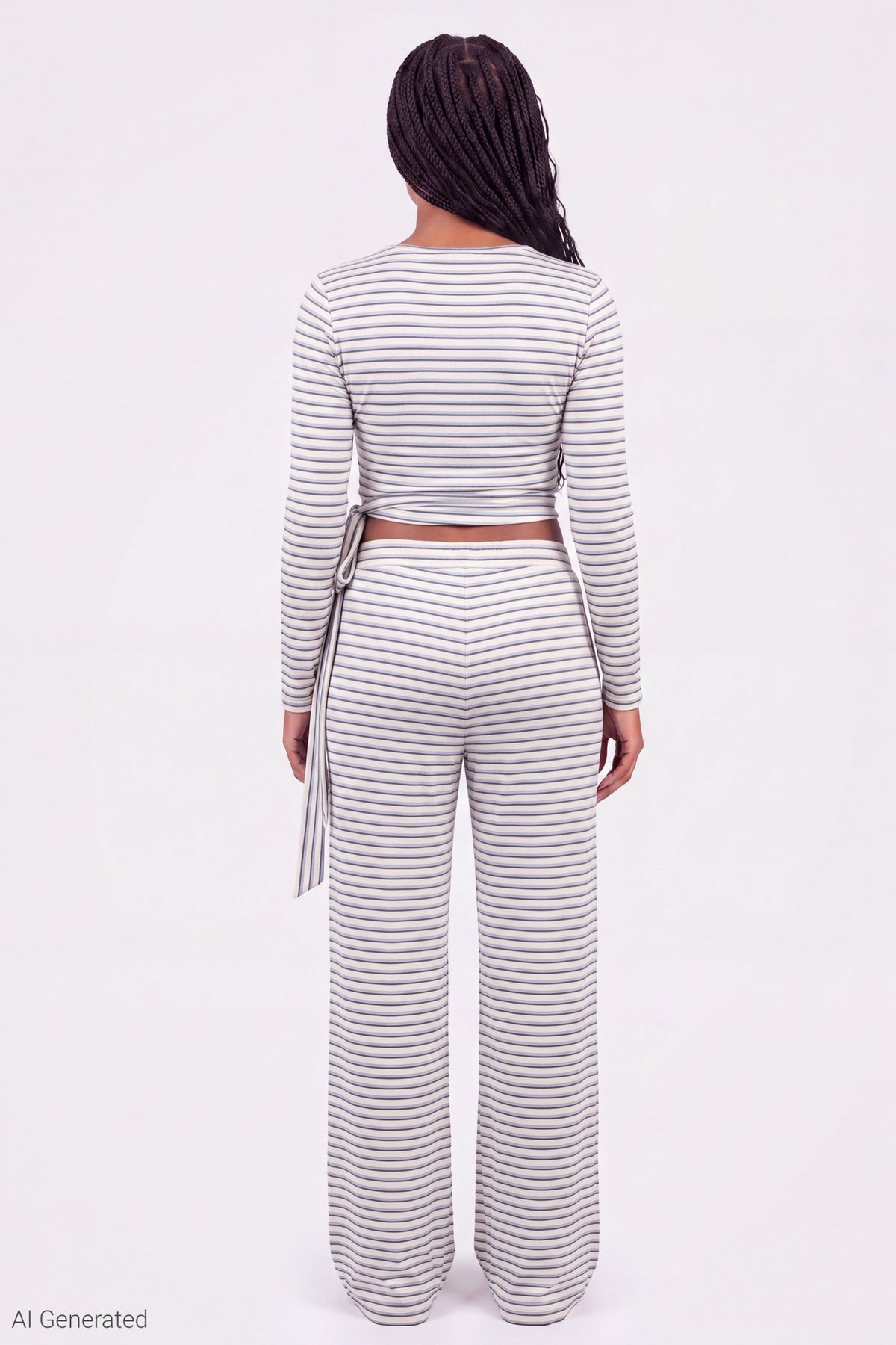 Alt View 2. Soft Wide Leg Pant - Ivory