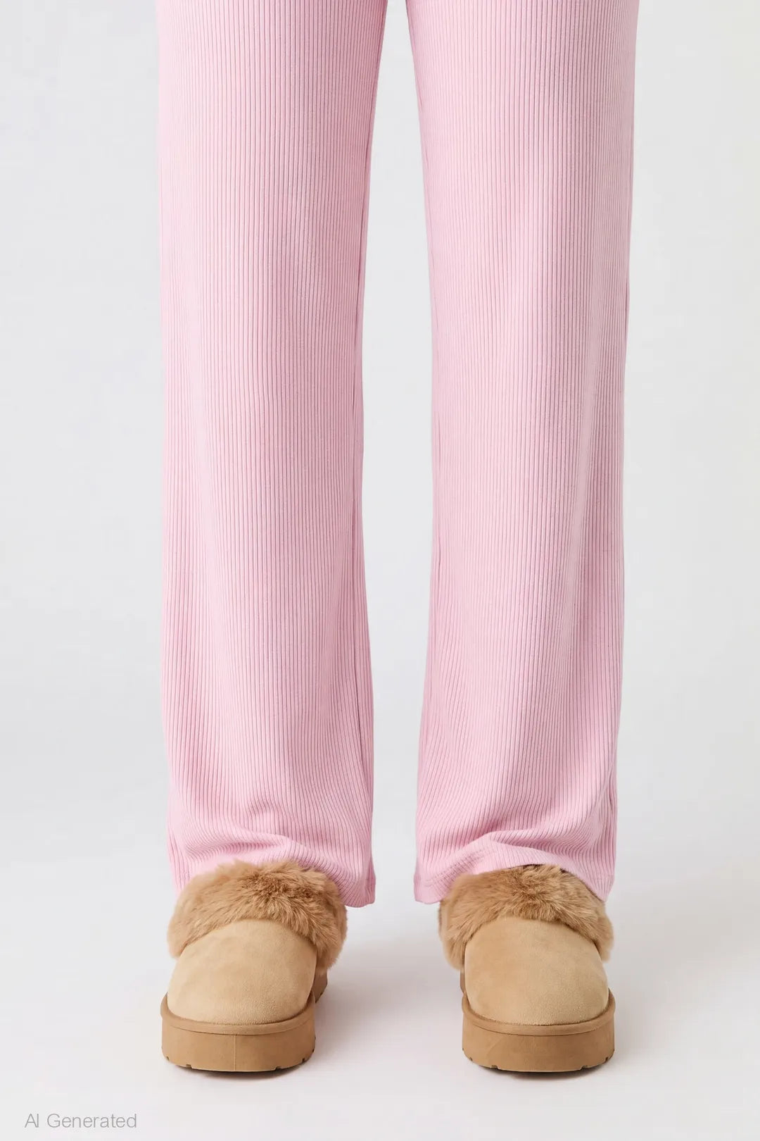 Alt View 4. Soft Wide Leg Pant - Pink