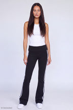 Foldover Waist Flare Pant