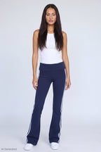 Foldover Waist Flare Pant