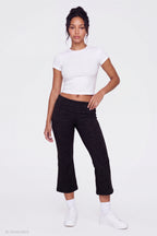 Foldover Waist Capri