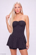 Strapless Mini Romper Dress