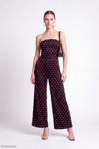 Strapless Wide Leg Jumpsuit