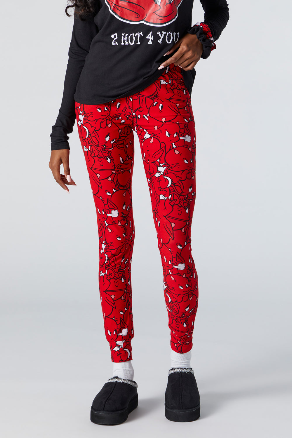 Hot Stuff Print 2 Piece Pajama Set Hot Stuff Print 2 Piece Pajama Set 4