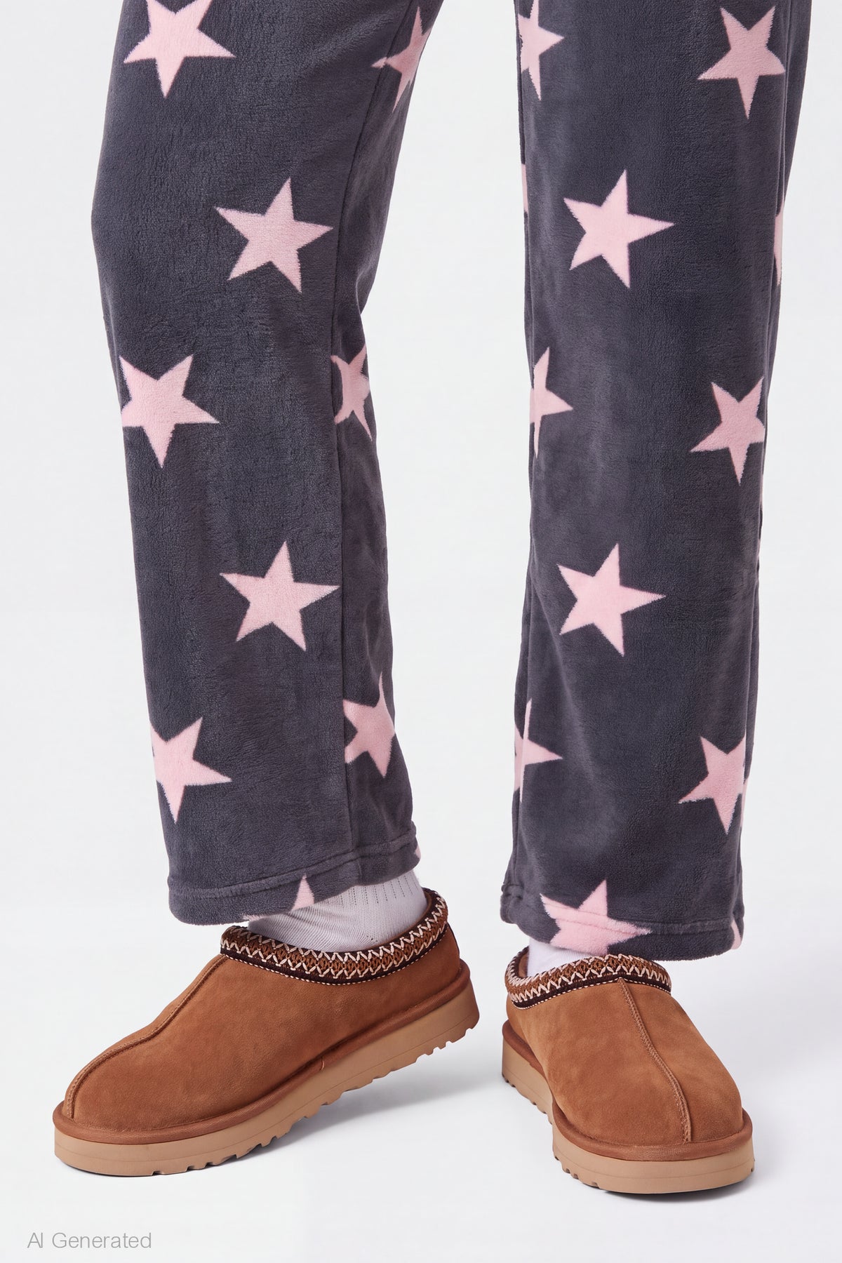 Alt View 4. Plush Pajama Pant - Dark Grey