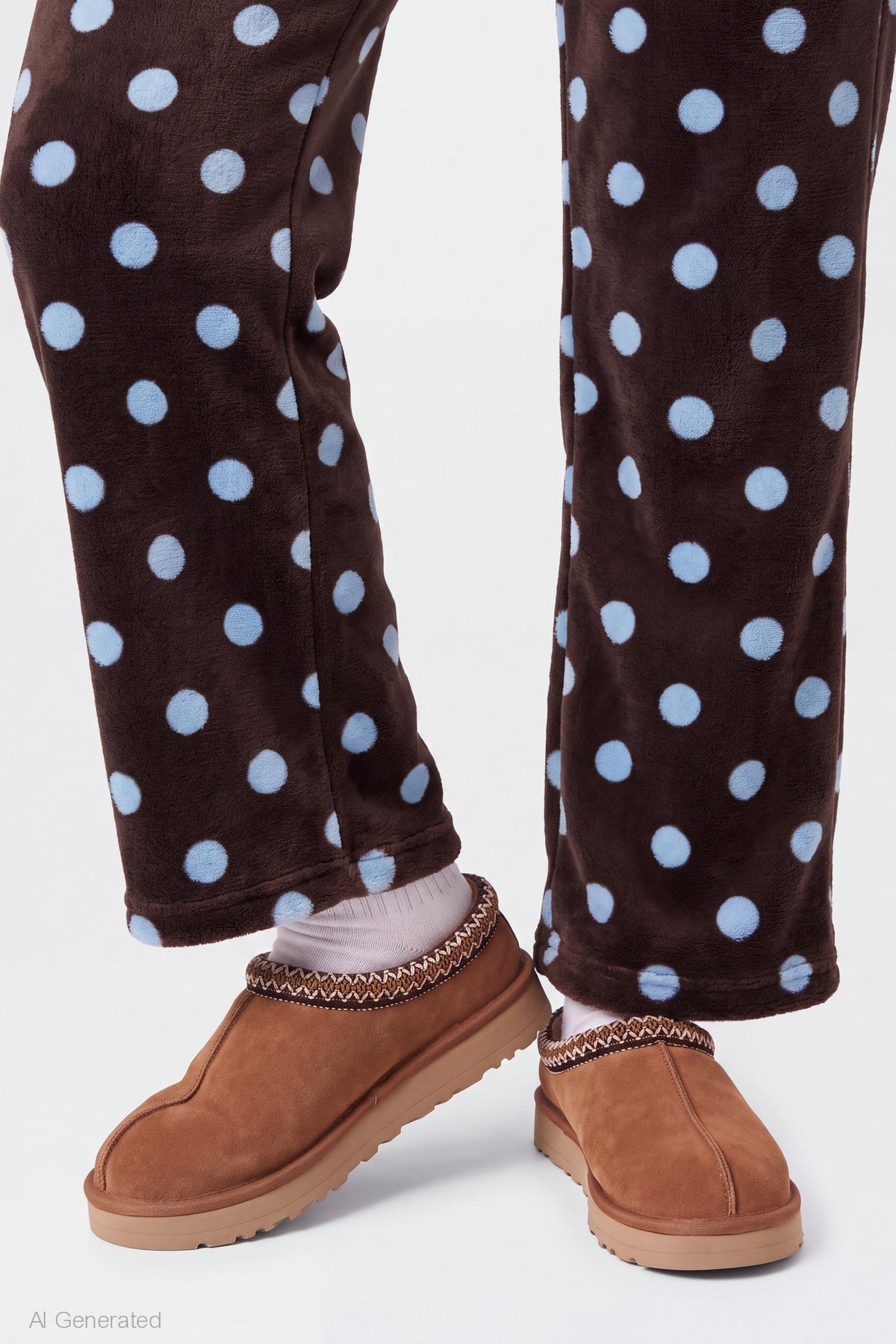 Alt View 4. Plush Pajama Pant - Brown